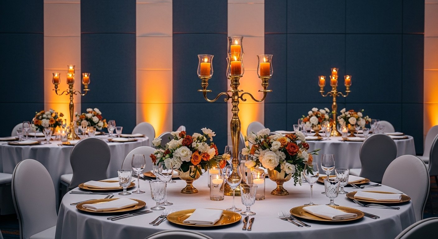 Elegant Table Setting Evbodan Hall